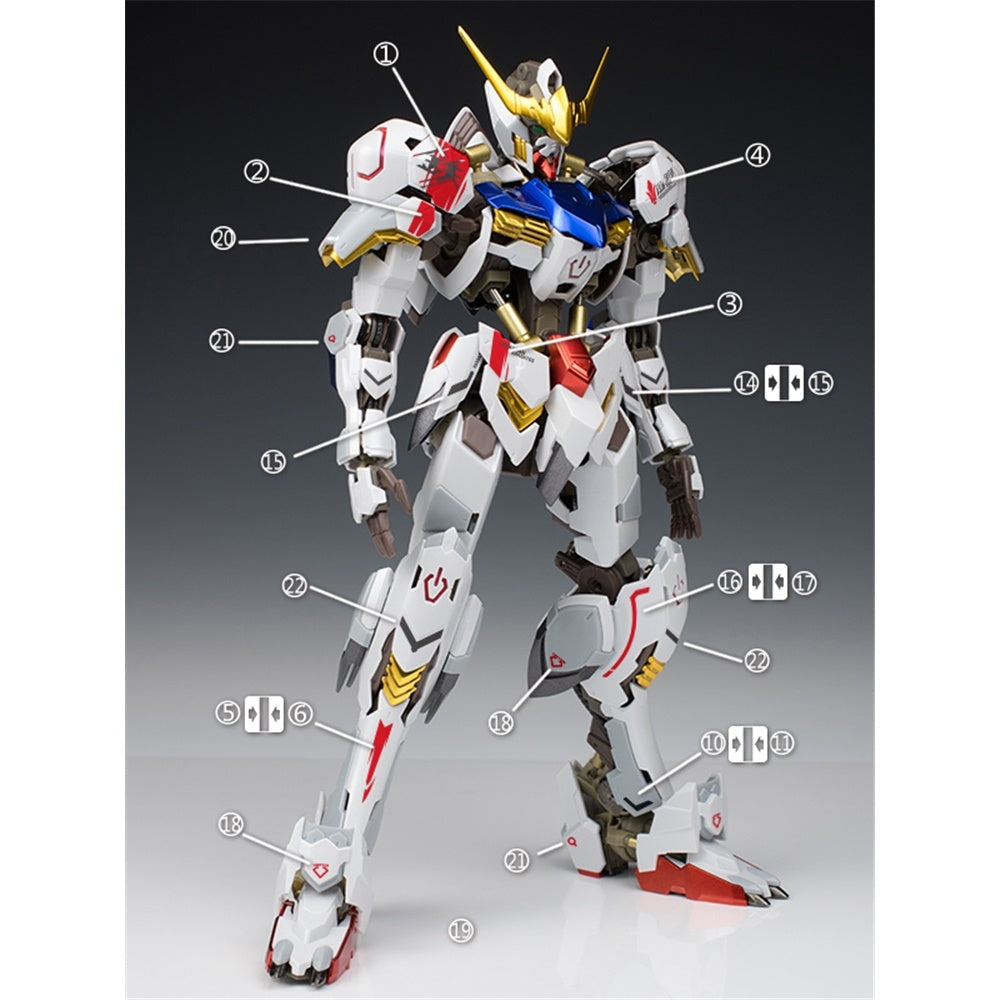 Xueyan Water Slide Decal For HIRM 1/100 Barbatos ASW-G Barbatos Fluorescence