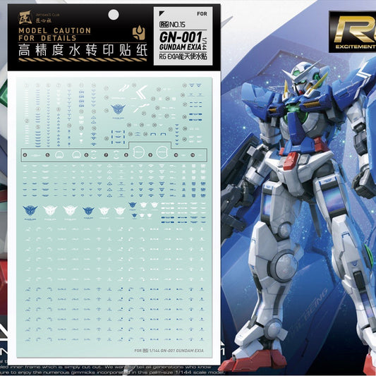 Artisan's Club Slide Decals For RG 1/144 EXIA GUNDAM