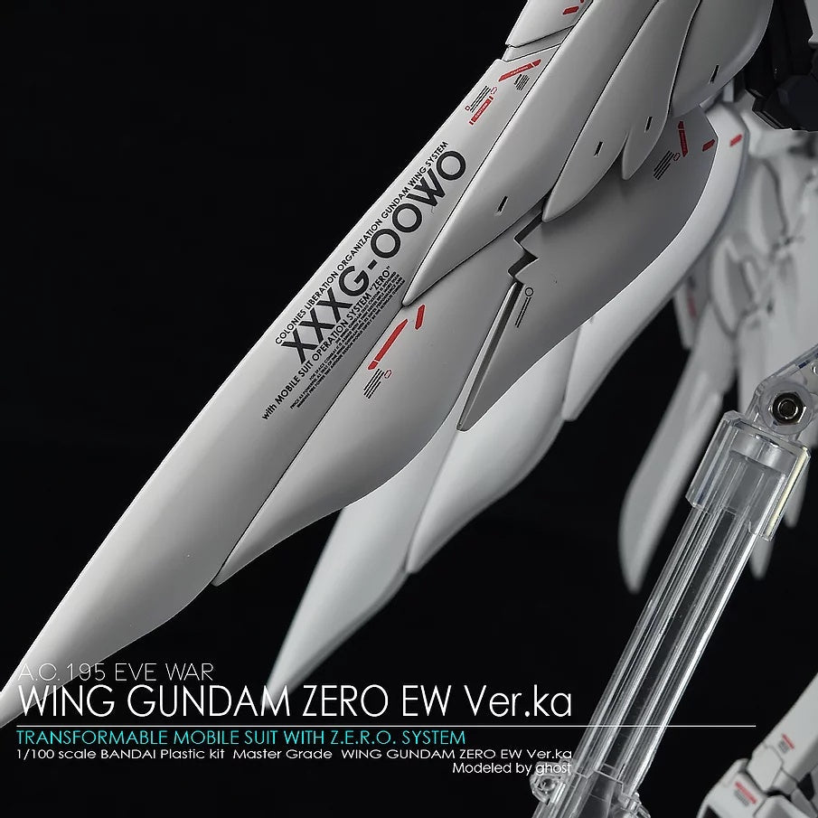 YAN Water Slide Decal For GHOST MG Wing Gundam Zero Ew Ver.Ka 2.0