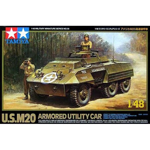 Tamiya tank model 148 American M20 wheeled armored car 32556