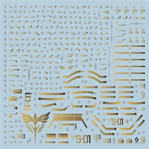 EVO DALIN DL GN10 Water slide Decal For 1/100 TV Cherudim Gundam Decals For MG 1/100 KA SAZABI Fluorescence Gilding