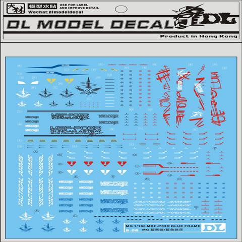 DALIN DL Water Slide Decal For MG Freedom Justice Turn Red Frame Sazabi DX NT-1 Phenex