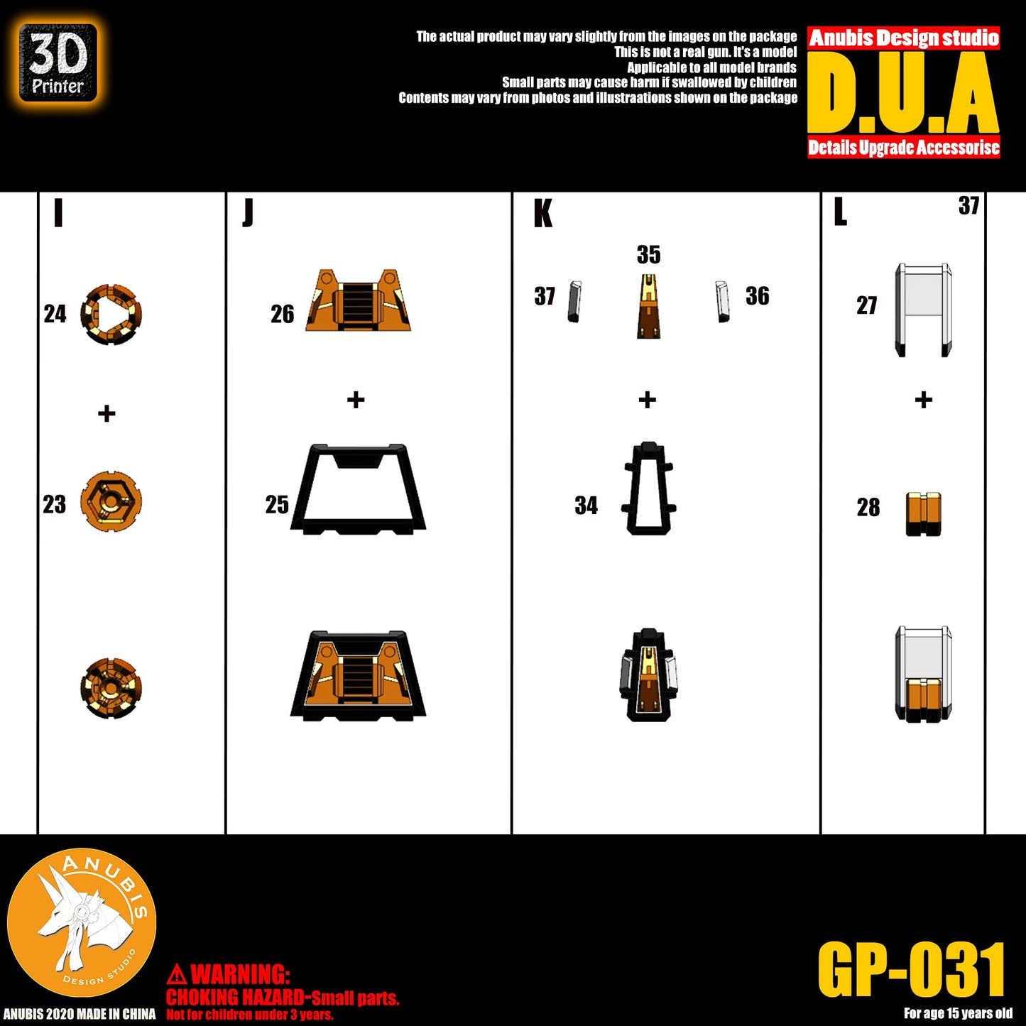 Anubis GP031 parts fit for Gundam MG strike Freedom gundam